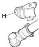 HUSQVARNA 533RS - Kesici aigz koruyucusunun ve testere dislisi koruyucusunun montaji - 2