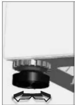BLUESKY BLF 1430 - REGLAGE DES PIEDS - 2