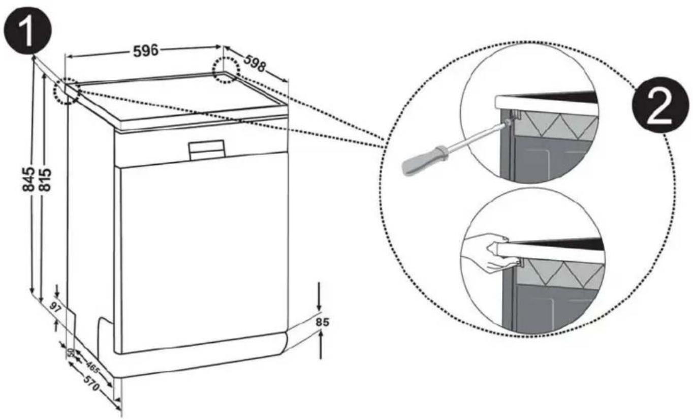 BLUESKY BLV 50012 - Installation sous un plan de travail - 1