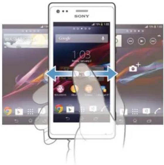SONY Xperia M 1904 - Écran d'accueil - 1