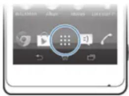 SONY Xperia M 1904 - Pour ouvrir l'écran des applications - 1