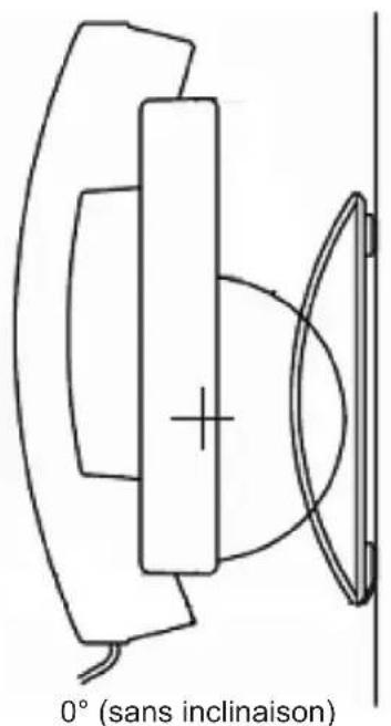 TOSHIBA Strata CIX DP5130DSDL - Angles d'inclinaison des téléphones de la série DP5000 - 2