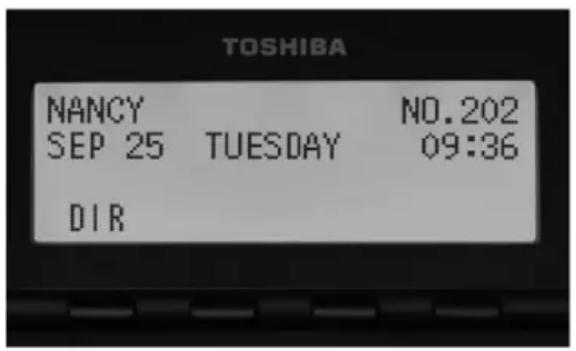 TOSHIBA Strata CIX DP5122DSD - L'afficheur ACL sur 4 lignes - 1