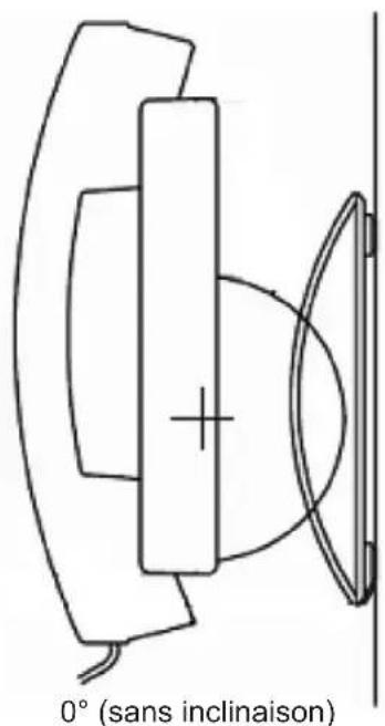TOSHIBA Strata CIX DP5032DSD - Angles d'inclinaison des téléphones de la série DP5000 - 2