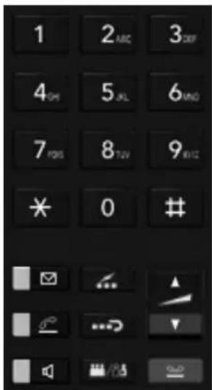 TOSHIBA Strata CIX DP5022DSD - Disposition des touches - 1