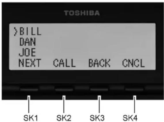TOSHIBA Strata CIX DP5008D - Les touches programmables - 1