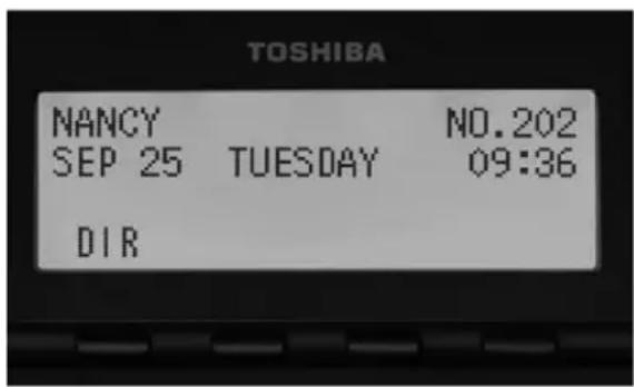 TOSHIBA Strata CIX DP5008D - L'afficheur ACL sur 4 lignes - 1