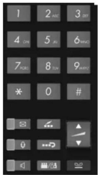TOSHIBA Strata CIX DP5008D - Disposition des touches - 2