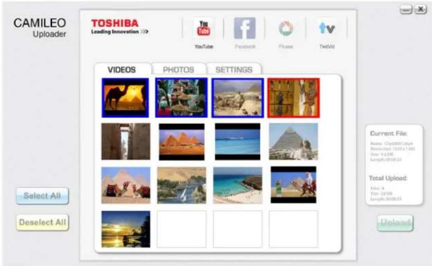 TOSHIBA Camileo X155 - CAMILEO UPLOADER - 3