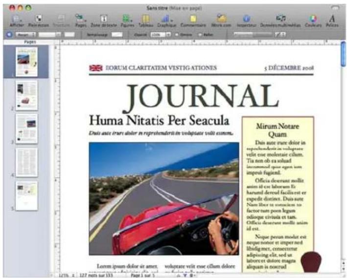 APPLE Pages 09 - Quoi que vous écriviez, Pages '09 offre une manière intuitive des créer des documents multimédia attrayants et riches à l'aide de fonctionnalités puissantes. - 1