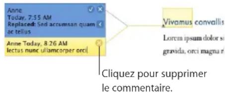 APPLE Pages 09 - Voici différentes façons de gérer des commentaires : - 1