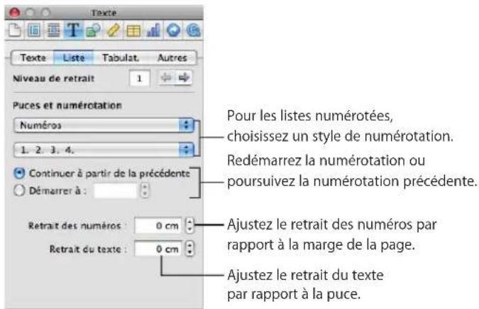 APPLE Pages 09 - Modification de styles de liste à puces ou numérotée - 4