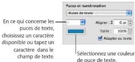 APPLE Pages 09 - Modification de styles de liste à puces ou numérotée - 2