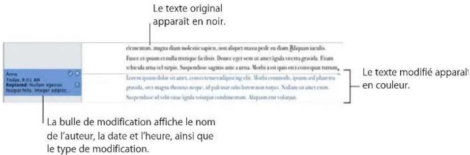 APPLE Pages 09 - Visite guidée du suivi des modifications dans un document - 3