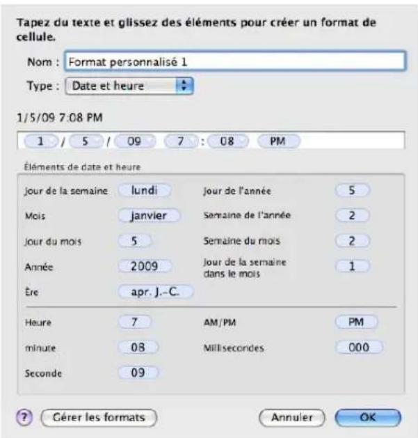 APPLE Pages 09 - Création d'une mise en forme de date et d'heure - 1