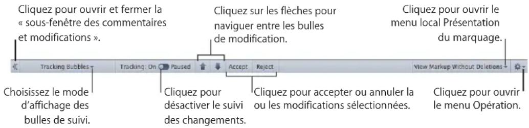 APPLE Pages 09 - Visite guidée du suivi des modifications dans un document - 1