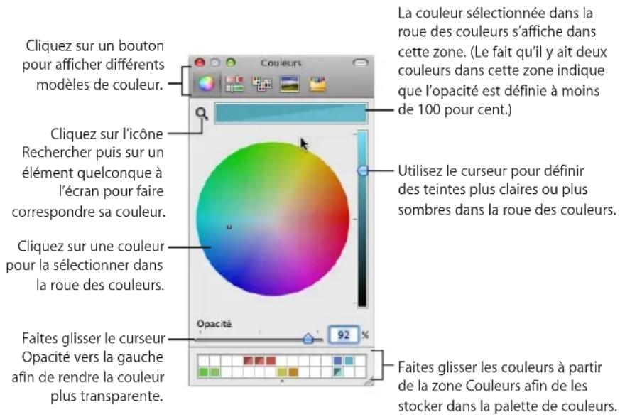 APPLE Pages 09 - La fenêtre Couleurs - 1