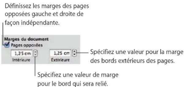 APPLE Pages 09 - Définition de marges pour les pages opposées - 1