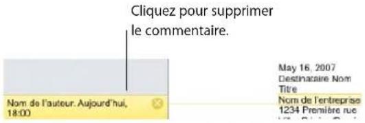 APPLE Pages 08 - Utilisation de commentaires - 2
