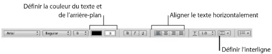 APPLE Pages 08 - Définition de l'alignement, de l'interligne et de la couleur du texte - 1