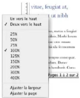 APPLE Pages 08 - Voici différentes manières de visualiser des pages opposées : - 1