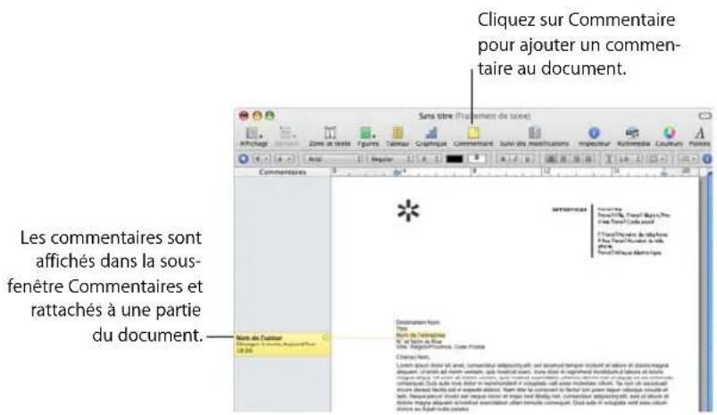 APPLE Pages 08 - Utilisation de commentaires - 1