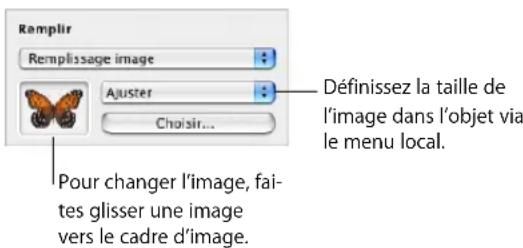 APPLE Pages 08 - Pour remplir un objet avec une image : - 1