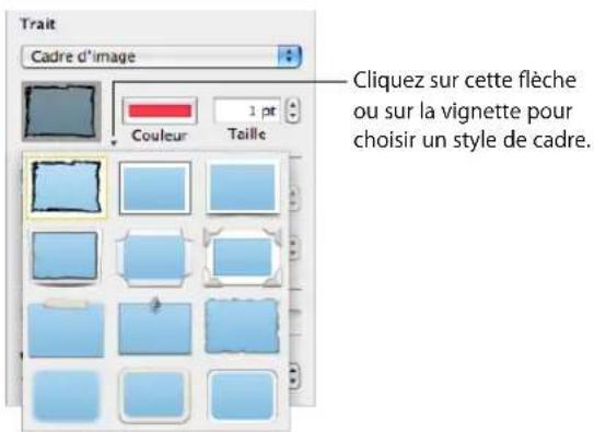 APPLE Pages 08 - Voici comment travailler avec les bordures de cadre d'image : - 1