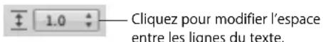 APPLE Pages 08 - Réglage de l'espace entre les lignes du texte - 2