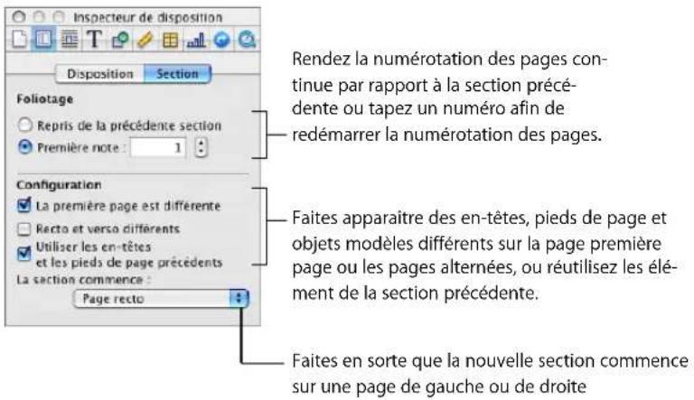 APPLE Pages 08 - Définition d'attributs de section - 1