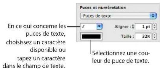 APPLE Pages 08 - Pour modifier un style de liste à puces ou numérotée : - 2