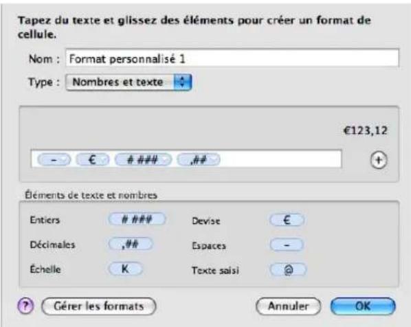 APPLE Numbers 09 - Création d'un format numérique personnalisé - 2