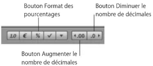 APPLE Numbers 09 - Utilisation du format des pourcentages dans les cellules d'un tableau - 1