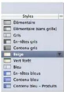 APPLE Numbers 09 - Sous-fenêtre Styles - 3