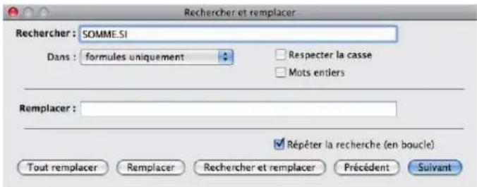 APPLE Numbers 09 - Recherche et remplacement des éléments de formule - 1
