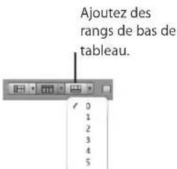 APPLE Numbers 09 - Ajout de rangs de bas de tableau - 1