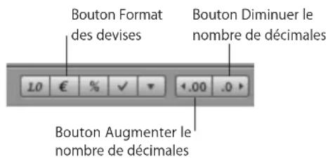 APPLE Numbers 09 - Utilisation du format de devise dans les cellules d'un tableau - 1