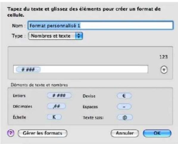 APPLE Numbers 09 - Création d'un format numérique personnalisé - 1