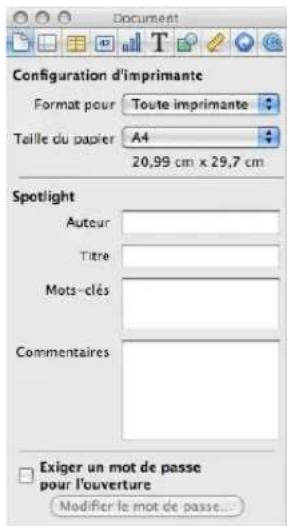 APPLE Numbers 09 - Enregistrement de termes de recherche Spotlight pour une feuille de calcul - 1