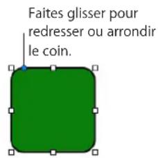 APPLE Numbers 09 - Modification d'un rectangle aux coins arrondis - 1