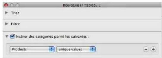 APPLE Numbers 09 - Creation de catégories à l'aide de valeurs contenues dans une colonne - 1