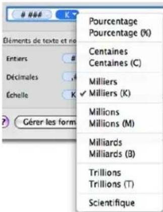 APPLE Numbers 09 - Pour utiliser l'objet Échelle : - 1