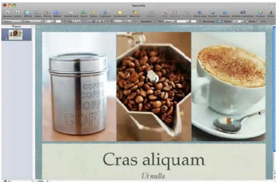 APPLE Keynote 09 - Racontez vous histoire efficacement avec une touche théâtrale en créé facilement des presentations de qualité cinematographique à l'aide de Keynote. - 1