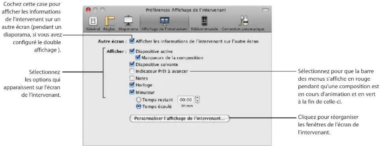 APPLE Keynote 09 - Personnalisation de l'écran de l'intervenant - 1