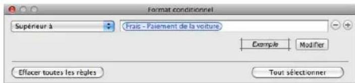 APPLE Keynote 09 - Pour configurer ou modifier des règes de mise en forme conditionnelle : - 3