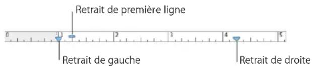 APPLE Keynote 09 - Pour configurer la regle horizontale : - 2