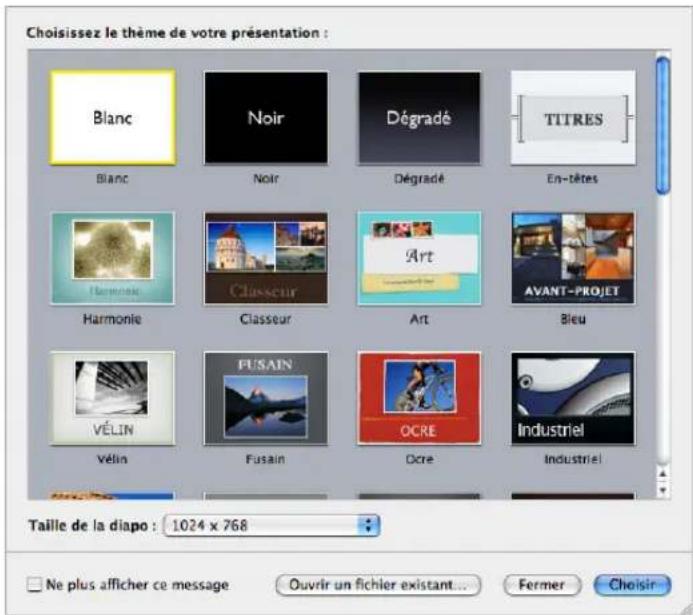 APPLE Keynote 08 - À propos des thèmes et des modèles de diapositive - 1