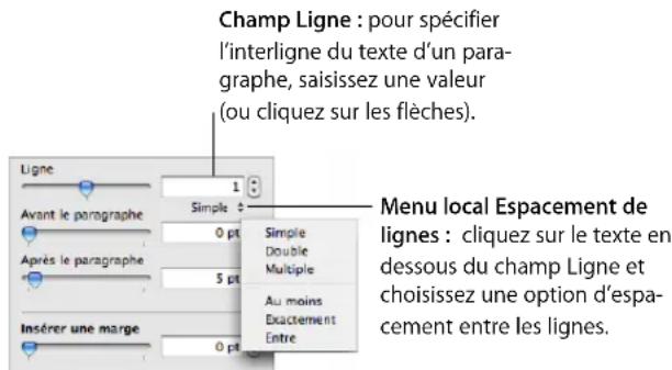 APPLE Keynote 08 - Pour régler l'espacement : - 1
