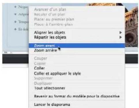 APPLE Keynote 08 - Pour ouvrir un menu local : - 1