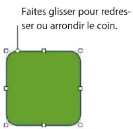 APPLE Keynote 08 - Modification d'un rectangle aux coins arrondis - 1